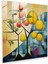 Soyut Limon Ağacı Cam Baskı - Limon Ağacı, Modern Sanat, Ev Dekorasyonu, Duvar Dekorasyonu, 30X30 1