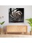 Spiral Yapraklar Cam Sanatı - Yapraklar, Büyüleyici Spiral, Soyut Heykel, Cam Sanatı, 30X30 3