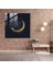 Gece Yarısı Serenity Cam Baskı - Gece Yarısı, Duvar Dekorasyonu, Gece Yarısı, Cam Sanatı, 30X30 3