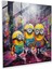 Graffiti Cam Baskı - Kentsel Ortamda Minyonlar - Minyonlar, Graffiti Tarzı, Duvar Dekorasyonu, Modern Sanat, 30X30 1