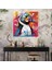 Penguen Cam Baskı - Pop Art Illüstrasyon, Duvar Dekorasyonu - Penguen, Çizgi Roman Öğeleri, Penguen, Canlı Renkler, 30X30 3