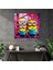 Pop Art Minions Cam Duvar Sanatı - Minyonlar, Illüstrasyon, Minyonlar, Modern Sanat, 30X30 3