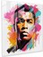 Muhammed Ali Soyut Illüstrasyon Cam Baskı - Muhammed Ali, Muhammed Ali, Ev Dekorasyonu, Cam Sanatı, 30X30 1