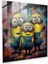 Minyonlar Cam Baskı - Minyonlar, Sinirli, Modern Sanat, Minyonlar, 30X30 1