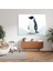 Minimalist Penguen Kanvas Tablo - Zarif Solo Penguen - Penguen, Minimalist Illüstrasyon, Kanvas Tablo, Ev Dekorasyonu, 30X30 2
