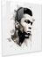 Muhammed Ali Minimalist Cam Baskı - Muhammed Ali, Ev Dekorasyonu, Cam Baskı, Kroki, 30X30 1