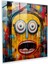 Minionlar Cam Baskı - Soyut Anlatım - Minionlar, Cam Tablo, Cam Sanatı, Cam Baskı, 30X30 1