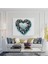 Penguen Duvar Dekorasyonu - Sanatsal Penguen Kolaj Kalp - Penguen, Penguen Kolaj Sanatı, Sanatsal Penguen Kolajı, Ev Dekorasyonu, 30X30 2