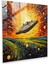 Millennium Falcon Enerji Patlaması Cam Baskı - Yıldız Savaşları, Soyut Sanat, Yıldız Savaşları, Ev Dekorasyonu, 30X30 1