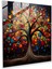 Hayat Ağacı Cam Baskı - Hayat Ağacı, Hayat Ağacı, Modern Sanat, Duvar Süslemesi, 50X50 1