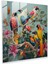 Yaban Hayatı Cam Duvar Sanatı - Tropikal Kuşlar - Yaban Hayatı, Ev Dekorasyonu, Cennet, Kolaj, 30X30 1