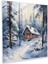 Kış Ormanı Cam Baskı - Kış, Cam Duvar Sanatı, Duvar Dekorasyonu, Ev Dekorasyonu, 30X30 1