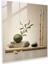 Zen Durgunluk Cam Baskı - Zen, Cam Duvar Sanatı, Zen'den Esinlenen Natürmort, Minimal Aranjman, 30X30 1