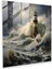 Deniz Manzarası Cam Baskı - Görkemli Deniz Feneri - Deniz Manzarası, Cam Sanatı, Deniz Manzarası, Gerçekçi Yağlıboya Tablo, 30X30 1