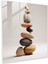 Zen Çakıl Taşları Cam Baskı - Zen, Duvar Dekorasyonu, Cam Duvar Sanatı, Cam Sanatı, 30X30 1