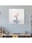 Zen Suluboya Çiçeği Cam Baskı - Zen, Cam Duvar Sanatı, Minimalist, Sakin, 30X30 2