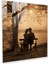 Romantik Vintage Sepya Cam Baskı - Romantik, Duvar Süslemesi, Fotoğraf, Romantik, 30X30 1