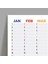 2025 Yıllık Planlayıcı Duvar Takvimi Rengarenk Aylar Boyut 50 x 70 cm 4