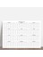 2025 Yıllık Planlayıcı Duvar Takvimi Beyaz Renkli Kağıt Boyut 50 x 70 cm 2