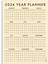 Krem Renk 2025 Yıllık Planlayıcı Duvar Takvimi 2025 Takvim Aylık Planlayıcı Boyut 50 x 70 cm 5