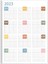 2025 Yıllık Planlayıcı Duvar Takvim Mavi Sarı Turuncu Yearly Wall Planner Boyut 50 x 70 cm 4