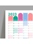 2025 Yıllık Planlayıcı Duvar Takvimi Pembe Yeşil Wall Planner Boyut 50 x 70 cm 5