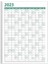 2025 Yıllık Planlayıcı Duvar Takvim Yeşil Yearly Wall Planner Boyut 50 x 70 cm 4