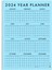 Mavi Renk 2025 Yıllık Planlayıcı Duvar Takvimi 2025 Takvim Aylık Planlayıcı Boyut 35 x 50 cm 5