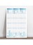 2025 Yıllık Planlayıcı Duvar Takvim Mavi Çizgili Yearly Wall Planner Boyut 50 x 70 cm 2