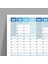 2025 Yıllık Planlayıcı Duvar Takvim Mavi Çizgili Yearly Wall Planner Boyut 50 x 70 cm 3