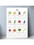Mutfak Poster Takvim 2025 Sebzeli Vegan Duvar Takvimi Boyut 50 x 70 cm 2