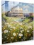 Serene Senfoni Cam Baskı - Empresyonist Yağlıboya Roma Colosseum Kır Çiçeği Duvar Dekorasyonu, 30X30 1