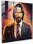 John Wick Geometrik Dijital Illüstrasyon Cam Baskı - John Wick, Ev Dekorasyonu, Duvar Dekorasyonu, Cam Sanatı, 30X30 1