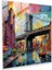 Cesur Pop Art Cam Baskı - Canlı Brooklyn Köprüsü Cam Duvar Sanatı, Ev Dekorasyonu, Duvar Dekorasyonu, Cam Sanatı, 30X30 1