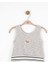 Kız Çocuk Simli Triko Kumaş Crop Bluz 1