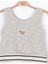 Kız Çocuk Simli Triko Kumaş Crop Bluz 3