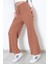Yüksek Bel Yumuşacık Fitilli Beli Lastikli Günlük Rahat Kadın Pijama Yavruağzı 3
