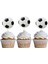 Futbol Temalı Konsept Doğum Günü Balon Seti Siyah Happy Birthday Folyo Balon 4