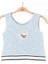 Kız Çocuk Simli Triko Kumaş Crop Bluz 3