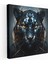 Kara Panter Kanvas Tablo - Kara Panter, Güç, Geometrik Şekiller, Kanvas Tablo, 30X30 1