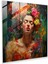Duygusal Otoportre Cam Baskı - Frida Kahlo'dan Esinlendi - Frida Kahlo, Duvar Dekorasyonu, Iç Mücadeleler, Modern Sanat, 30X30 1