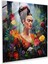 Frida Kahlo Cam Baskı - Frida Kahlo, Cam Duvar Sanatı, Modern Sanat, Cam Sanatı, 30X30 1