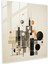 Şık Cam Baskı: Minimalist Geometrik Metropolis Cam Duvar Sanatı, 30X30 1