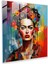 Soyut Duygular Cam Baskı - Frida Kahlo Teması - Frida Kahlo, Cam Duvar Sanatı, Renkler, Yorumlama, 30X30 1