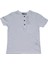 Erkek Çocuk Pamuklu Ince Üç Düğmeli Basic Tshirt 2