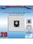 Phılıps Performer Pro Fc 9182 - 9182/01 - 9192 - 9192/01 - 9194 - 9194/01 - 9197 - 9197/91 Silent Star Fc 9302 - 9302/01 - 9310 - 9310/01 Modellerine Uygun 20 Adet Süpürge Toz Torbası 202420 2
