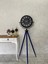 150 cm Dekoratif Tripod Ayaklı Metal Siyah Saat 3