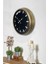 40 cm Metal Rakamsız Siyah Kadran Modern Dekoratif Lüks Duvar Saati 2
