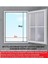 Yapı 17x25 Kalın Profil Beyaz Menteşeli Sineklik 0,70 x 1,10 2