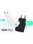 Şarj Edilebilir Pil Galaxy Orjinal Type-C Girişli Fast-Hızlı Şarj Adaptörü 25W-25WALT (Beyaz) 5